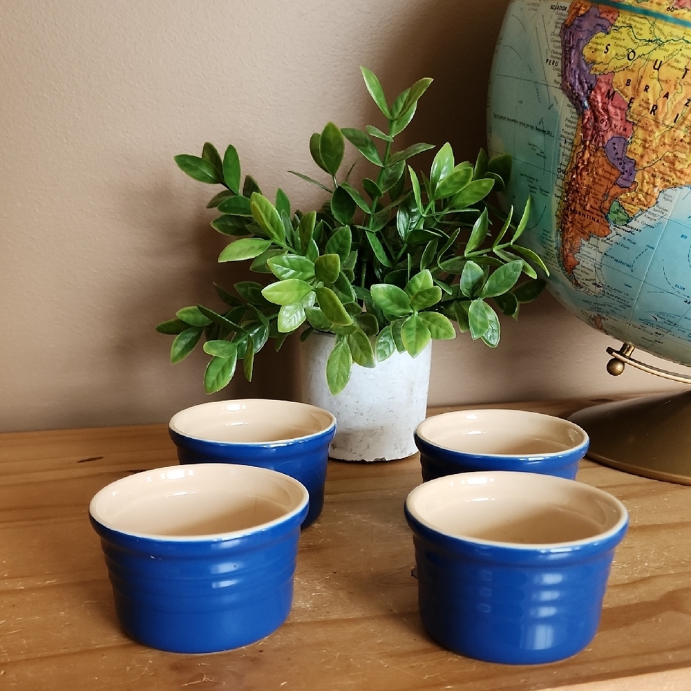 4 Le Creuset Stackable Ramekins Blueberry Color - Picture 9 of 16